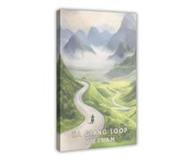 IYTAFGYT Ha Giang Loop Vietnam Canvas Poster Bedroom Decor Landscape Decor Gift 08x12inch(20x30cm)