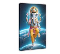IYTAFGYT Hindu Elephant God Neptune Poster Canvas Poster Wall Art Print Picture Paintings 12x18inch(30x45cm)