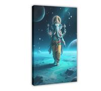 IYTAFGYT Hindu Elephant God Neptune Poster Canvas Poster Wall Art Print Picture Paintings 20x30inch(50x75cm)