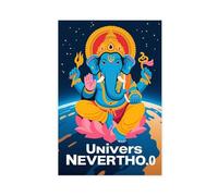 IYTAFGYT Hindu Elephant God Neptune Poster Canvas Poster Wall Art Print Picture Paintings 20x30inch(50x75cm)