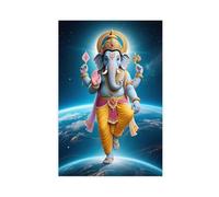 IYTAFGYT Hindu Elephant God Neptune Poster Canvas Poster Wall Art Print Picture Paintings 24x36inch(60x90cm)