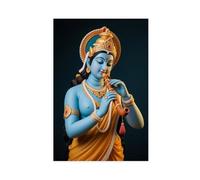 IYTAFGYT Hindu WisdomThe Goddess Playing The Vina Canvas Poster Bedroom Decor Landscape Decor Gift 08x12inch(20x30cm)