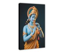 IYTAFGYT Hindu WisdomThe Goddess Playing The Vina Canvas Poster Wall Art Print Picture Paintings 12x18inch(30x45cm)