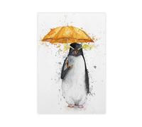 IYTAFGYT Jeff The Grumpy Penguin Canvas Poster Bedroom Decor Landscape Decor Gift 24x36inch(60x90cm)