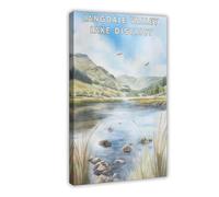 IYTAFGYT Langdale Valley Lake District Canvas Poster Bedroom Decor Landscape Decor Gift 24x36inch(60x90cm)