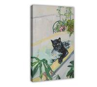 IYTAFGYT Leopard Taking A Bubble Bath Funny Canvas Poster Bedroom Decor Landscape Decor Gift 20x30inch(50x75cm)