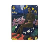 IYTAFGYT Paul Gauguin The Seed of The Tin Sign Vintage Metal Pub Club Cafe Bar Home Wall Art Decoration Poster Retro 12x16inch(30x40cm)