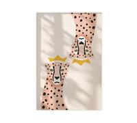 IYTAFGYT Shocked Cheetahs Poster Canvas Poster Wall Art Print Picture Paintings 20x30inch(50x75cm)