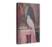 IYTAFGYT Vanity Dove Digital Canvas Poster Bedroom Decor Landscape Decor Gift 24x36inch(60x90cm)