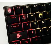IYTYIR Overwatch Backlit Hero Keycap Set Gaming Keyset Key Cap for Cherry MX Mechanical Keyboard DVA Mercy Ana (Reinhardt)