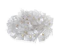 iYueMps 100pcs RJ11 Plug 6P4C Modular Telephone Connector | RJ11 Connector for phone cord crimping. Compatible with standard telephone cables
