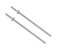iYueMps 2 Pack 1000mm T8 Stainless Steel Threaded Screw Rod for 3D Printer Including 8mm Lead Screw Rod and Brass Nut