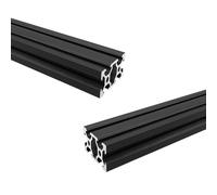 iYueMps 2040 Aluminum Extrusion 2pcs 600mm V Type Black European Standard Anodized 2040 Aluminum Profile Extrusion Linear Rail for 3D Printer and CNC DIY Laser Engraving Machine