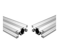iYueMps 2pcs 2040 Aluminum Extrusion 700mm V Slot Silver European Standard Anodized 2040 Aluminum Profile Extrusion Linear Rail for 3D Printer and CNC DIY Laser Engraving Machine