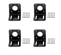 iYueMps 4pcs 42mm Stepper Motor Bracket For Nema17 Stepper Motor Mounting,Alloy Steel L-shape Fixed Seat with Screws and nuts(4 x 42mm for Nema 17)