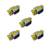 iYueMps 5pcs DB9 Gender Changer D-Sub Serial RS232 9 Pin Male to Male Adapter Gender Changer by Converter