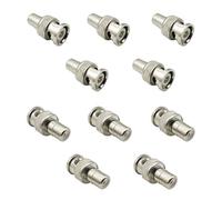 iYueMps BNC to RCA Adapter BNC Male to RCA Phono Female Plug for CCTV Camera System (10 Pcs)
