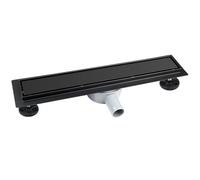 iYueMps Linear Shower Drain 1000mm Stainless Steel,360° Siphon - Black