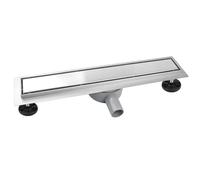 iYueMps Linear Shower Drain 500mm/20inch 360 ° Rotatable 2in1 Double-sided Tile Insert Stainless Steel Invisible Bathroom Floor Drain Set with Odor Stop and Hair Strainer