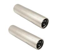 iYueMps XLR to XLR Adapter,XLR Gender Changer, 3 Pin XLR Male to Male Adapter XLR Extend Connector for Audio Microphone(2Pack)