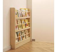 IYUESQ Bookshelf behind the door, behind the door bookshelf,Floor Bookcases Display Racks Narrow Bookshelf Behind Door Thin 10cm Solid Wood Bookshelf Organizer Storage Bookshelf Rack Wall