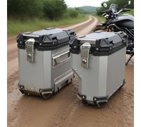 IYUESQ Case Motorcycle Side Cases Universal Motorcycle Side 35L Universal Aluminum Waterproof Hard Saddlebag with Safety Lock Durable Storage for Travel Jaunt