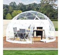 IYUESQ Dome Clear House Bubble Tent, 12FT Garden Dome Bubble Tent for 5-7 Person, Outdoor Waterproof Dome Camping Cabin Commercial Grade PVC Bubble House for Family Camping,Backyard Party