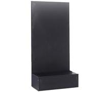 IYUESQ Floor-Standing Metal Perforated Board, Kitchen Storage Tool Shelf With Hooks, Pegboard Accessories Garage Storage For Bedroom Study Office Bathroom(Black,50x30x150cm)