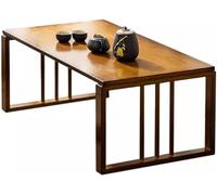 IYUESQ Folding Bamboo Coffee Table,Farmhouse Tea Table Low Table For Sitting On The Floor,Portable Japanese Floor Table Foldable Low Dining Table Kotatsu Table(Size:39.3x16.5x13inch)