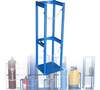 IYUESQ Heavy-Duty Steel Cylinder Storage Rack - Durable Holder for Secure Organization in Workshops, Garages, and Industrial Spaces