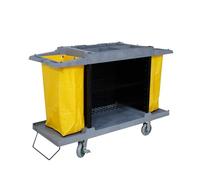 IYUESQ Housekeeping Room Service Cart Hotel Cloth Cart Multi-purpose Service Trolley Hotel Guest Room Work Trolley Room Mouth Trolley Hand Push Collection Cleaning Trolley Clean Trolley(A