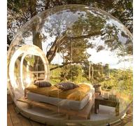 IYUESQ Inflatable Bubble Tent, Transparent Dome Outdoor Camping Tent, Eco Bubble House with Blower, for Indoor/Outdoor Family Backyard Camping Festival Stargazing Summer,5M/16.5FT