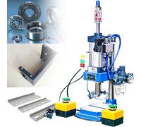 IYUESQ Pneumatic Punch Press Machine, Heavy-Duty Vertical Hole Punching, 200kg/300kg Pressure, Cylinder Stroke Pneumatic Press, Double Button Control