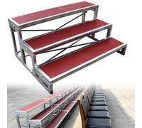 IYUESQ Portable Choral Risers Choir Stairs Platform, Tiered Tread Steps for Classroom and Church, Group Photo Podium Staircase Stand