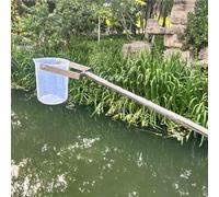 IYUESQ Telescopic Water Quality Sampler with Stainless Steel Dipper and Plastic Beaker for Environmental Monitoring and Testing