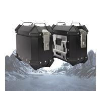 IYUESQ Universal Motorcycle Side Case Cases 18L Aluminum Waterproof Hard Saddlebag with Safety Lock Long-Lasting Storage for Travel Jaunt
