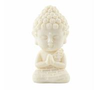 Iyulania Tagua Nut Baby Buddha Statue, Little Monk Figurine for Home Decor