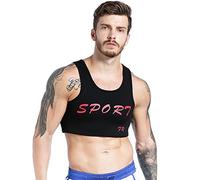 IYUNYI Men's Neoprene Brace Vest Chest Support Strap Protective Gear Fitness Sports Injury Prevention and Recovery (L)