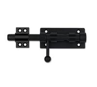 IYUXIHQ Door Lock Bolts Shed Door Tower Bolt Heavy Duty Black Door Bolt Latch Slide Barrel Door Bolt Security Lock Latch with Screws for Internal Door Shed Bathroom Toilet Shed (Black, 4inch)