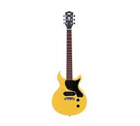 IYV 6 String ILJR-200 Solid Basswood Body Electric Guitar, TV Yellow, Right
