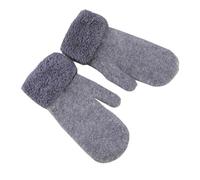 IYWISH Women Cold Weather Mittens Wool Girl Winter Full Finger Snow Mitten Gloves Warm Knit Thick Ski Gloves Christmas Mitts