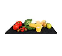 IYYI Large Silicone Dish Drying Mats,Silicone Quick-Drying Dish Drainer, Non-Slip Draining Board Mat,Heat Resistant Sink Mat for Kitchen Countertop (45 * 40cm Black)