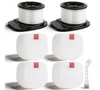 IZ370UK IZ380UKT Filter for Shark PowerPro Cordless Stick Vacuum Cleaner | Compatible with Shark IZ370UK IZ380UKT IZ380UK IZ201UK IZ201UKT IZ251UK IZ251UKT, Include 2 HEPA Filters, 4 Foam & Felt Kit