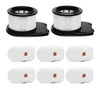 IZ662H Filter for Shark IZ662H IZ640H IZ682H Vertex Pro Lightweight Cordless Stick Vacuum, Part XHFIZ500 & XFFKIZ600, 2 Pack HEPA Filter 6 Pack Foam & Felt Filter Kit