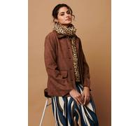 Izabel London Animal Printed Relaxed Shawl Scarf