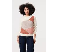 Izabel London Asymmetric Colour Block Knitted Jumper Multi 10