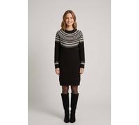 Izabel London Women's Aztec Print High Neck Midi Jumper Dress in Black | Size: 16 Izabel London Black 16