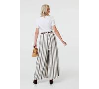 Izabel London Belted High Waist Wide Trousers Multi