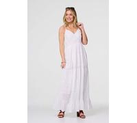 Broderie Anglaise Cami Maxi Dress Izabel London White 12
