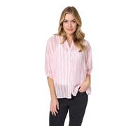 Izabel London Brushstroke Print 3/4 Sleeve Shirt Made from 100% Viscose for Women UK with v-Neck & Relaxed fit.